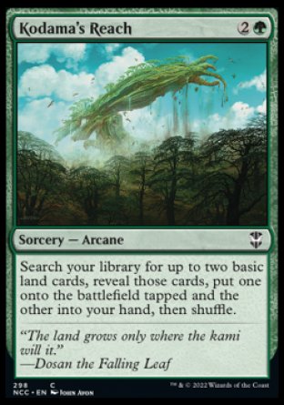 (298) Magic The Gathering Commander: Streets of New Capenna Single: Kodama's Reach  Common