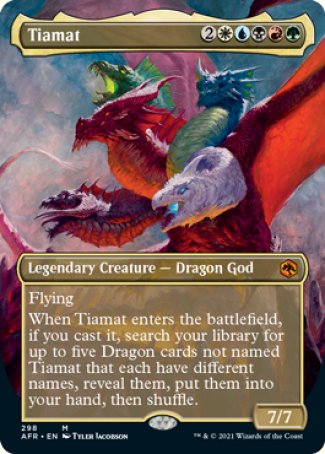 (298) Magic The Gathering Adventures in the Forgotten Realms: Extras Single: Tiamat Holo Mythic