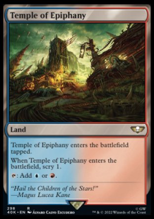 (298) Magic The Gathering Universes Beyond: Warhammer 40000 Single: Temple of Epiphany  Rare