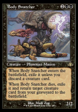 (298) Magic The Gathering Dominaria Remastered: Extras Single: Body Snatcher  Rare