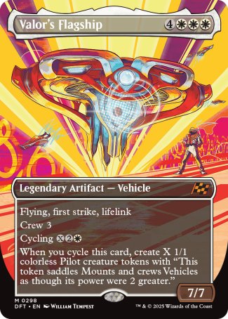 (298) Magic The Gathering Aetherdrift: Extras Single: Valor's Flagship  Mythic