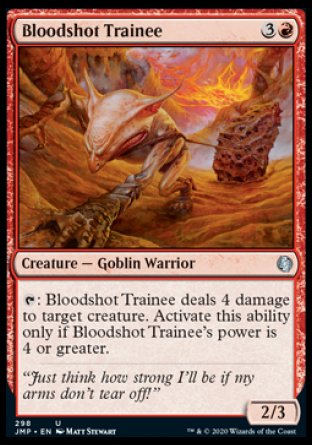 (298) Magic The Gathering Jumpstart Single: Bloodshot Trainee  Uncommon