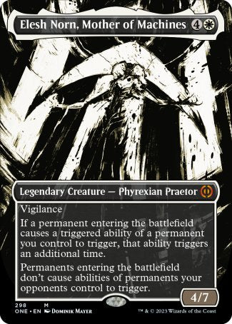 (298) Magic The Gathering Phyrexia: All Will Be One: Extras Single: Elesh Norn, Mother of Machines (V.1) Holo Mythic