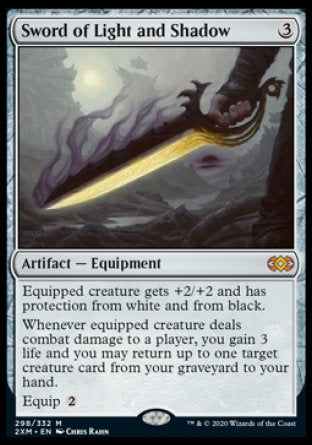 (298/332) Magic The Gathering Double Masters Single: Sword of Light and Shadow Holo Mythic