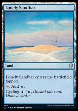 (298) Magic The Gathering Commander: Strixhaven Single: Lonely Sandbar  Uncommon