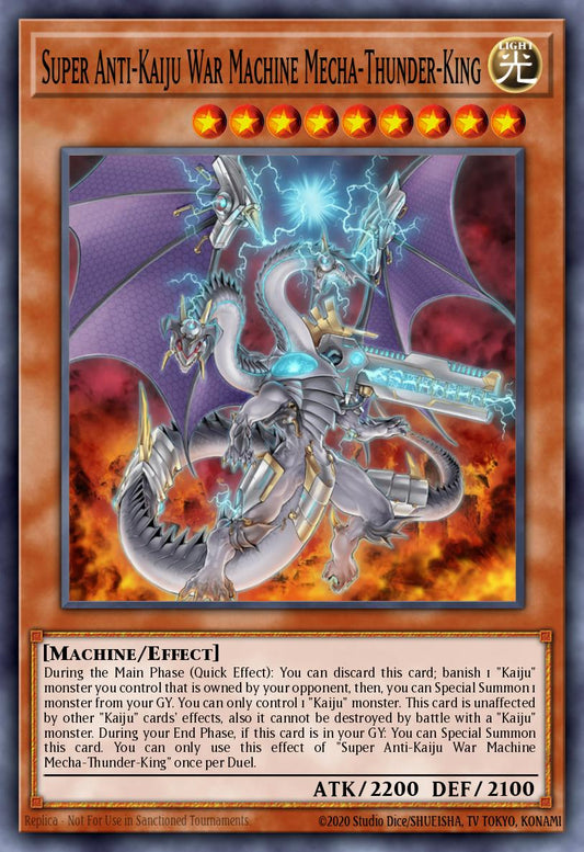 (036) YuGiOh TCG MP20: 2020 Tin of Lost Memories Mega Pack Single: Super Anti-Kaiju War Machine Mecha-Thunder-King  Ultra Rare