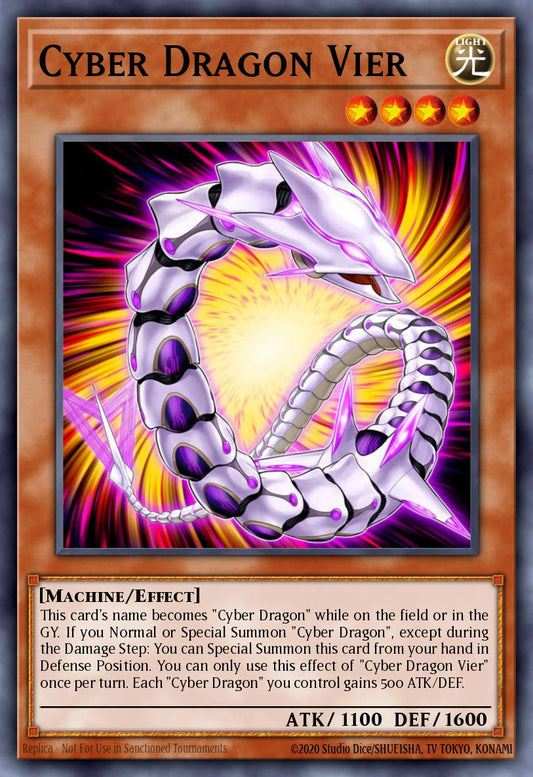 (085) YuGiOh TCG MP19: 2019 Gold Sarcophagus Tin Mega Pack Single: Cyber Dragon Vier  Common
