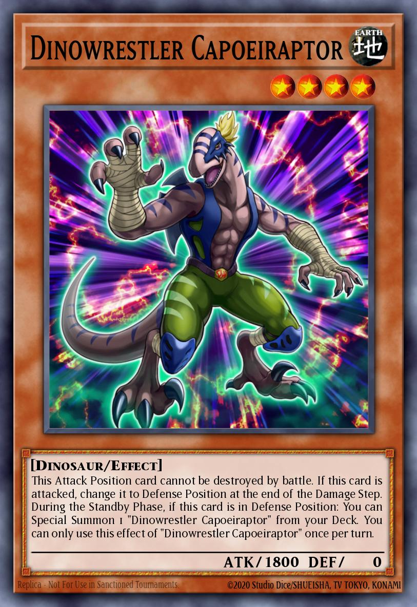 (157) YuGiOh TCG MP19: 2019 Gold Sarcophagus Tin Mega Pack Single: Dinowrestler Capoeiraptor  Common