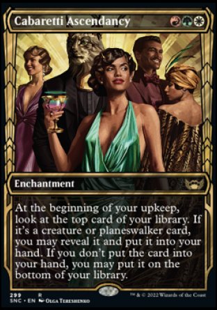 (299) Magic The Gathering Streets of New Capenna: Extras Single: Cabaretti Ascendancy (V.1) Holo Rare