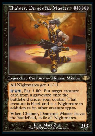 (299) Magic The Gathering Dominaria Remastered: Extras Single: Chainer, Dementia Master (V.1)  Rare