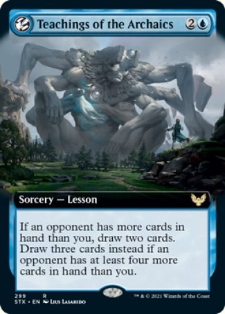(299) Magic The Gathering Strixhaven: School of Mages: Extras Single: Teachings of the Archaics Holo Rare