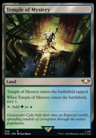 (299) Magic The Gathering Universes Beyond: Warhammer 40000 Single: Temple of Mystery Holo Rare
