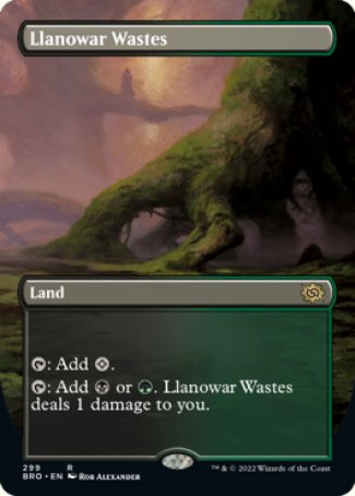 (299) Magic The Gathering The Brothers' War: Extras Single: Llanowar Wastes Holo Rare