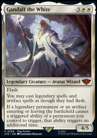 (299) Magic The Gathering The Lord of the Rings: Tales of Middle-earth: Extras Single: Gandalf the White (V.3)  Mythic