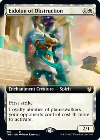 (299) Magic The Gathering Theros Beyond Death: Extras Single: Eidolon of Obstruction Holo Rare