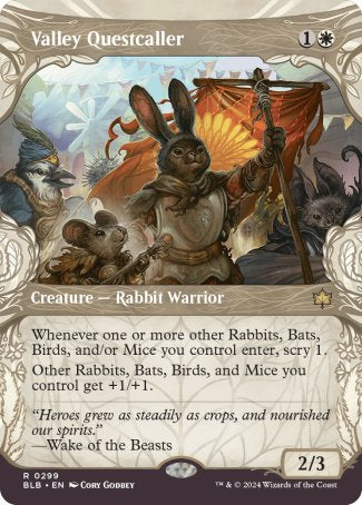 (299) Magic The Gathering Bloomburrow: Extras Single: Valley Questcaller Holo Rare