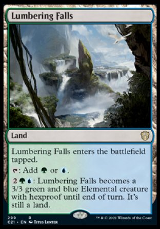 (299) Magic The Gathering Commander: Strixhaven Single: Lumbering Falls  Rare