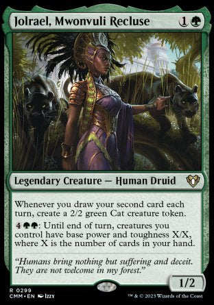 (299) Magic The Gathering Commander Masters Single: Jolrael, Mwonvuli Recluse  Rare