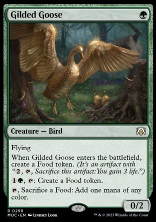 (299) Magic The Gathering Commander: March of the Machine Single: Gilded Goose  Rare