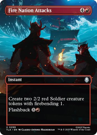 (299) Magic The Gathering Magic: The Gathering | Avatar: The Last Airbender: Extras Single: Fire Nation Attacks Holo Uncommon