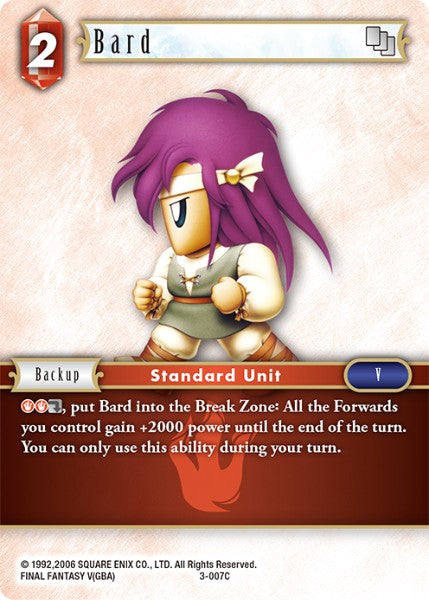(007) Final Fantasy TCG Opus III Single: Bard (3-007) Holo Common