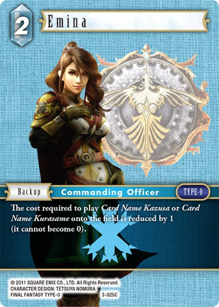 (025) Final Fantasy TCG Opus III Single: Emina (3-025) Holo Common