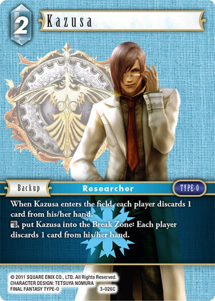 (026) Final Fantasy TCG Opus III Single: Kazusa (3-026)  Common