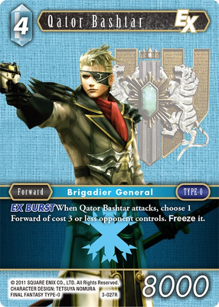 (027) Final Fantasy TCG Opus III Single: Qator Bashtar (3-027) Holo Rare