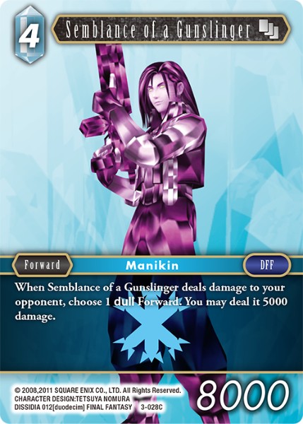 (028) Final Fantasy TCG Opus III Single: Semblance of a Gunslinger (3-028) Holo Common