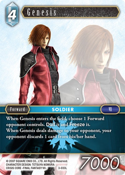 (033) Final Fantasy TCG Opus III Single: Genesis (3-033) Holo Legend