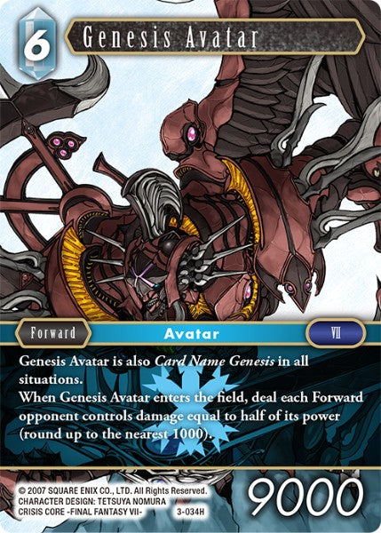(034) Final Fantasy TCG Opus III Single: Genesis Avatar (3-034)  Hero