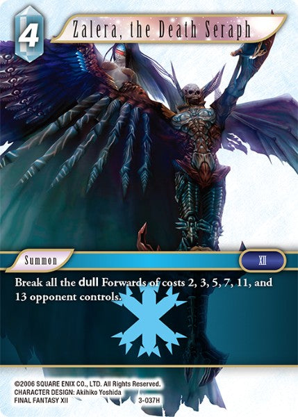 (037) Final Fantasy TCG Opus III Single: Zalera, the Death Seraph (3-037) Holo Hero