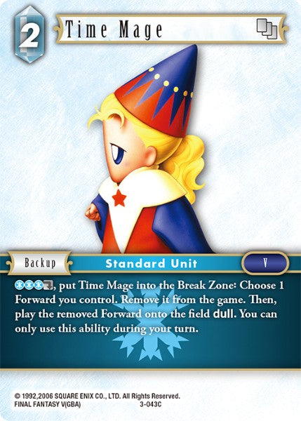 (043) Final Fantasy TCG Opus III Single: Time Mage (3-043) Holo Common