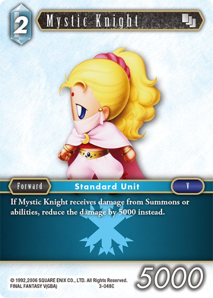 (048) Final Fantasy TCG Opus III Single: Mystic Knight (3-048) Holo Common