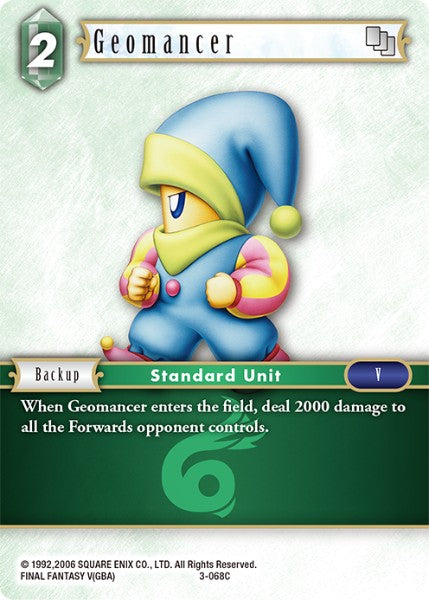 (068) Final Fantasy TCG Opus III Single: Geomancer (3-068) Holo Common