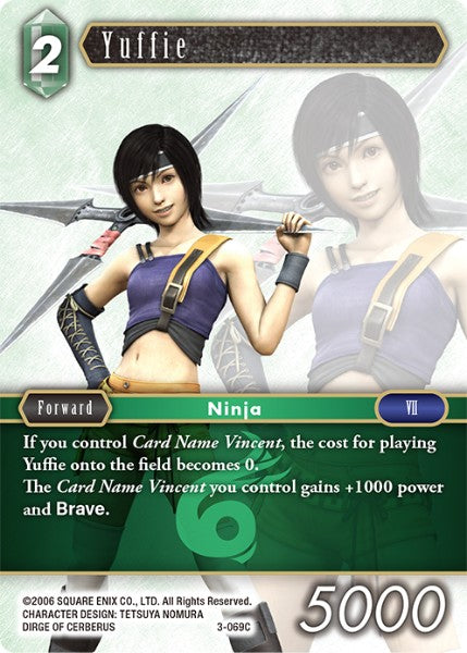 (069) Final Fantasy TCG Opus III Single: Yuffie (3-069) Holo Common