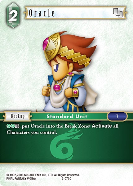 (070) Final Fantasy TCG Opus III Single: Oracle (3-070) Holo Common