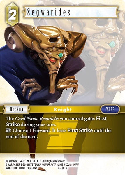 (083) Final Fantasy TCG Opus III Single: Segwarides (3-083)  Common