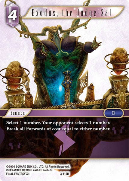 (112) Final Fantasy TCG Opus III Single: Exodus, the Judge-Sal (3-112) Holo Hero