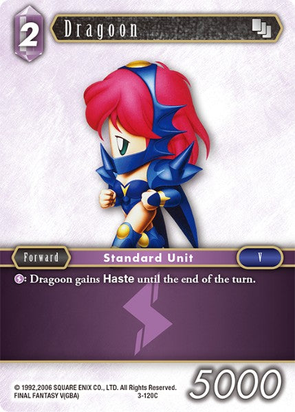 (120) Final Fantasy TCG Opus III Single: Dragoon (3-120) Holo Common