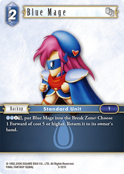 (121) Final Fantasy TCG Opus III Single: Blue Mage (3-121) Holo Common