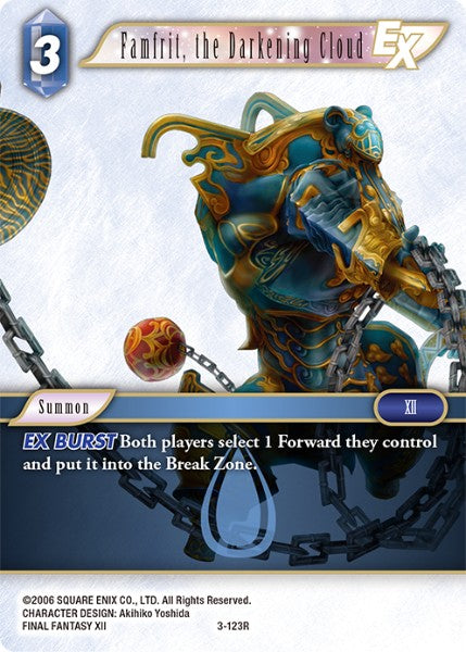 (123) Final Fantasy TCG Opus III Single: Famfrit, the Darkening Cloud (3-123) Holo Rare