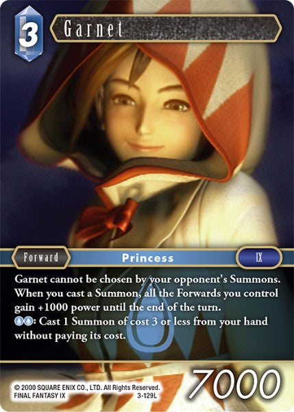 (129) Final Fantasy TCG Opus III Single: Garnet (3-129)  Legend