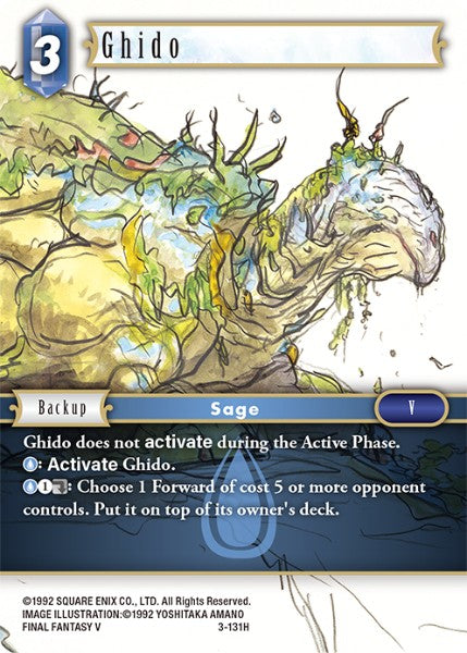 (131) Final Fantasy TCG Opus III Single: Ghido (3-131) Holo Hero