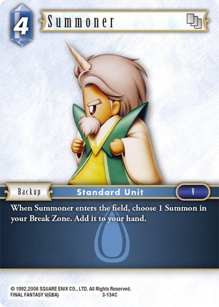 (134) Final Fantasy TCG Opus III Single: Summoner (3-134) Holo Common