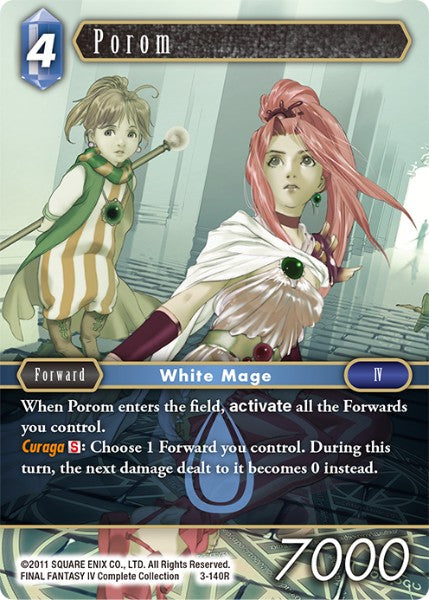 (140) Final Fantasy TCG Opus III Single: Porom (3-140) Holo Rare
