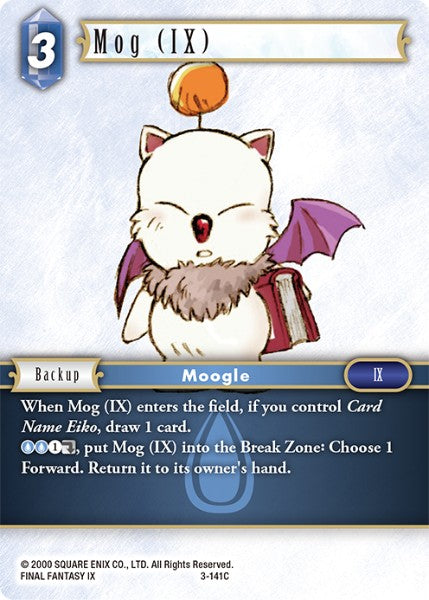 (141) Final Fantasy TCG Opus III Single: Mog (IX) (3-141) Holo Common