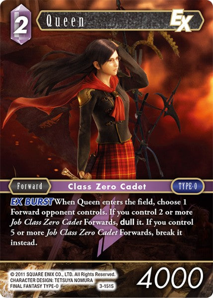 (151) Final Fantasy TCG Opus III Single: Queen (3-151) Holo Starter