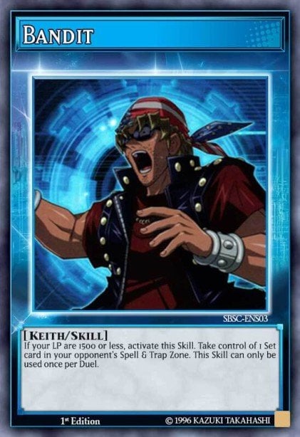 (S03) YuGiOh TCG SBSC: Speed Duel: Scars of Battle Single: Bandit (Skill)  Super Rare