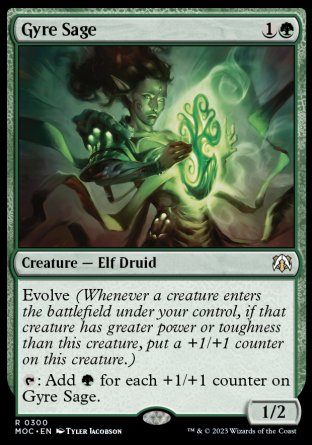 (300) Magic The Gathering Commander: March of the Machine Single: Gyre Sage  Rare